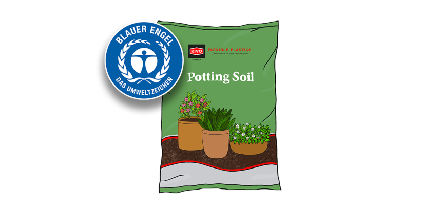 KIVO first in the Netherlands with Blue Angel label for potting soil film image