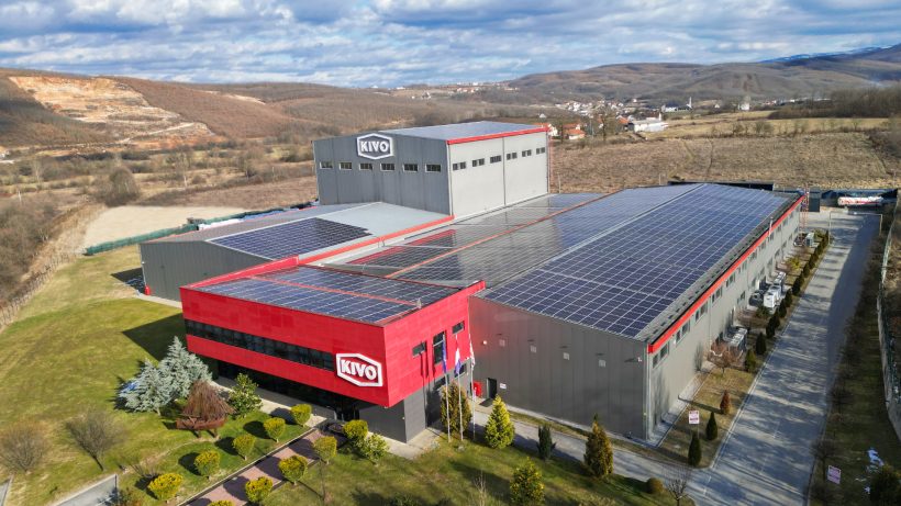 KIVO Kosovo fitted with hundreds of solar panels image